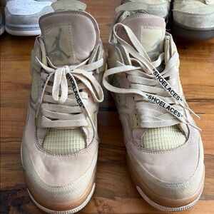Off white air Jordan 4 retro Sail size 12.5